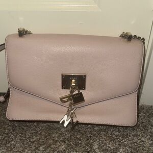 DKNY Blush Crossbody Bag with Chain Strap